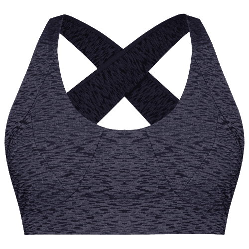 نیم تنه ورزشی زنانه مدل بدون فنر کد ۳۹۰۹ رنگ سرمه ای